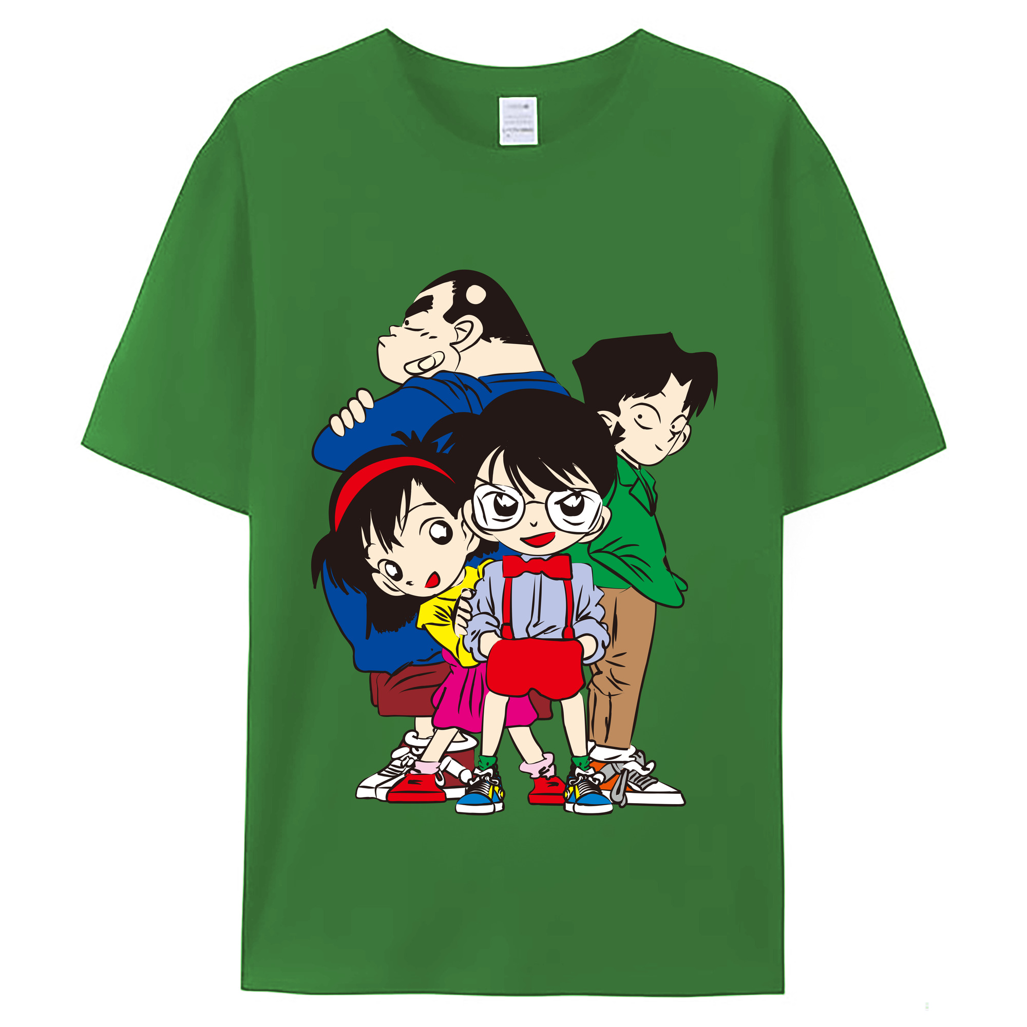 （画像用） 名探偵コナン Detective Conan レディースカジュアルプリントTシャツ（綿100％）